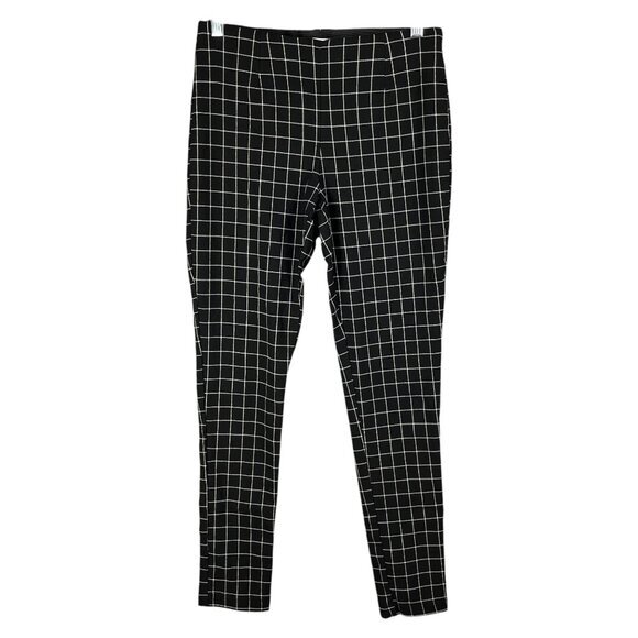 Calvin Klein Pants - Calvin Klein Women’s Pants Size 4 Black White Plaid Stretch Leggings Workwear